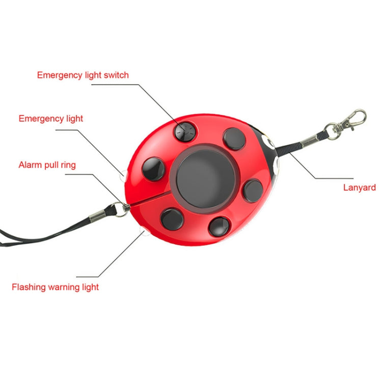 Ladybug Personal Alarm, Self-defense Defend Wolf, Mini Alarm for Girl and Kids, Ladybird
