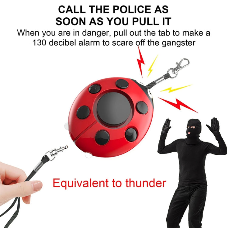 Ladybug Personal Alarm, Self-defense Defend Wolf, Mini Alarm for Girl and Kids, Ladybird