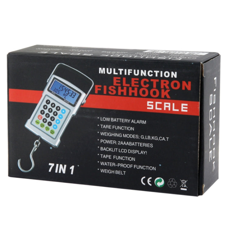 7 in 1 Multifunction Electronic Fishhook Scale (50KG/20g), 7 in 1 50kgx10g