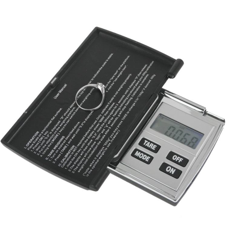 100g / 0.01g Flip Open Digital Scale with Backlight LCD Screen, 100g / 0.01g