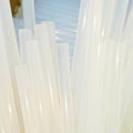 10 PCS Practical Transparent White Hot Melt Glue Stick, Size: 270 x 7mm, 270 x 7mm