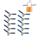 10 x Airplane Clip Unlocking Lockpicks Picklock Tools for Kinds of Locks, Picklock Tools