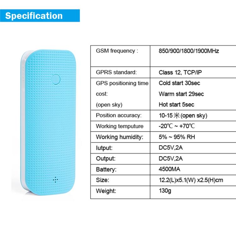 REACHFAR RF-V20 7 in 1 Multifunctional GPS Tracker , RF-V20