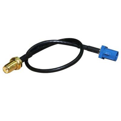 Fakra C Male to RP-SMA Female Connector Adapter Cable / Connector Antenna, Fakra C Male to RP-SMA