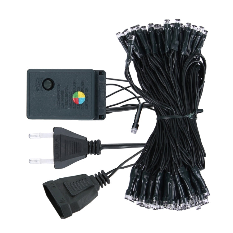 100 LED RGB Light with Controller, Flashing / Fading / Chasing Effect, 220V Colorful Light EU Plug, White Light US Plug, Warm White US Plug, Warm White EU Plug, White Light EU Plug, Colorful Light US Plug