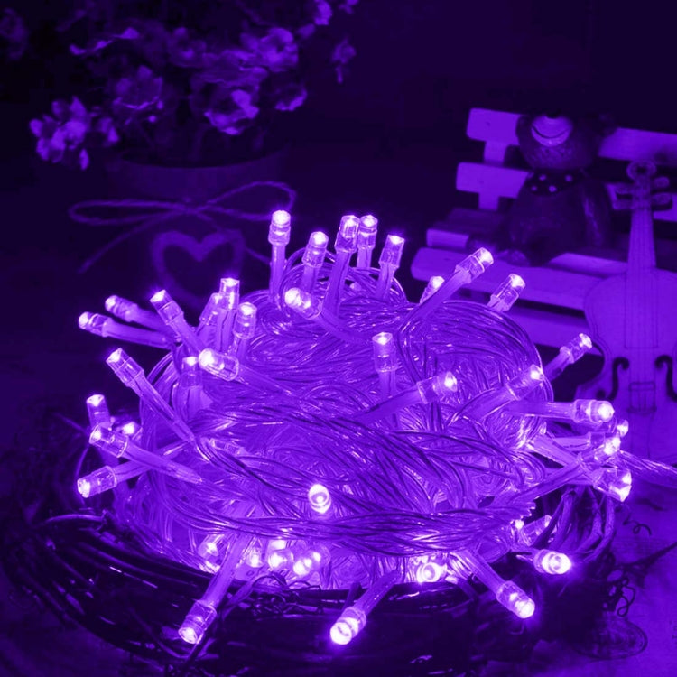 100 LED Light with Controller, Flashing / Fading / Chasing Effect, AC 220V, EU Plug, Purple Light, Yellow Light, Green Light, White Light, Red Light, Orange Light, Blue Light, Pink Light