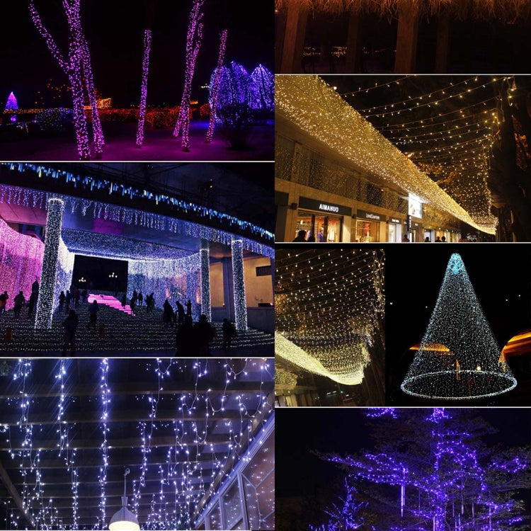 100 LED Light with Controller, Flashing / Fading / Chasing Effect, AC 220V, EU Plug, Purple Light, Yellow Light, Green Light, White Light, Red Light, Orange Light, Blue Light, Pink Light