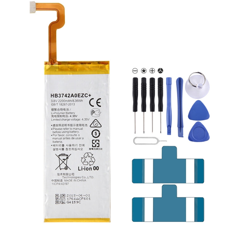iPartsBuy HB3742A0EZC+ High Quality 2200mAh Rechargeable Li-Polymer Battery for Huawei P8 Lite, For Huawei P8 Lite
