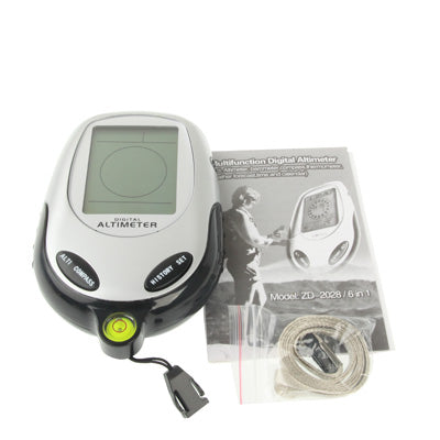 6 in 1 (Altimeter, Barometer, Compass, Thermoeter, Time & Calendar) Multifunction Digital Compass, 6 in 1
