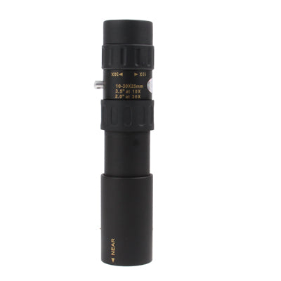 10-30 x 25mm Telescope Monocular for Backpacking / Hiking, 10-30x25