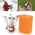 Outdoor Portable Ultra Mini Stainless Steel Gas Stove, Mini Stainless