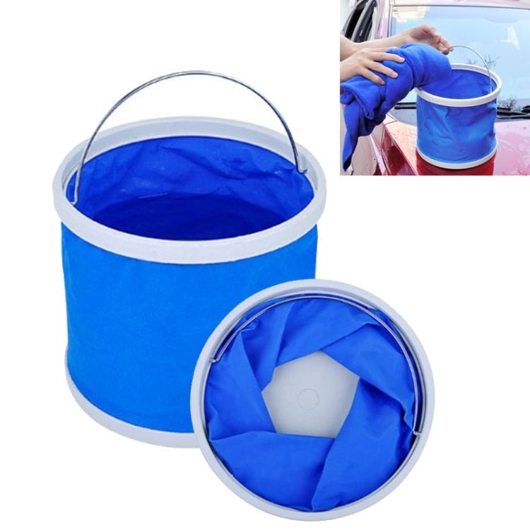 9L Multifunctional Foldable Bucket for Car Washing / Fishing / Storage, Random Color Delivery, Foldable Bucket