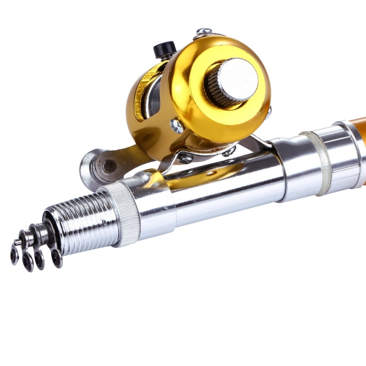 Pen Style Fishing Rod, Circle Pulley Gold, Flywheel Silver, Flywheel Gold