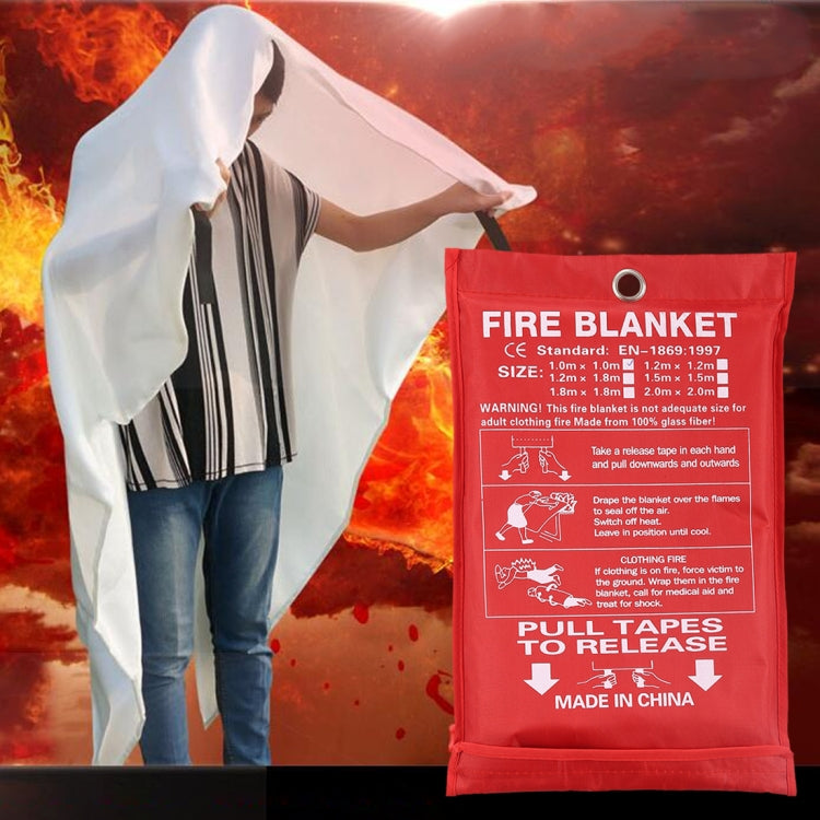 Emergency Survival Fire Blanket Shelter Safety Protector Extinguishers Tent, Size: 1*1m, Size: 1x1m