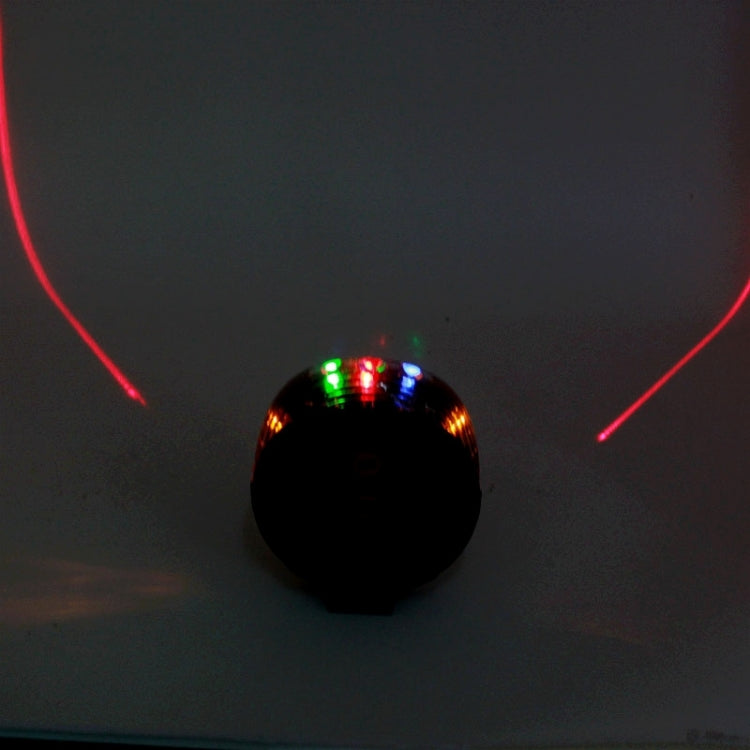 Shell Shape Bicycle Safety Rear Warning Tail Light with 2 Laser Beams and Colorful Lights, Shell Shape Colorful Lights