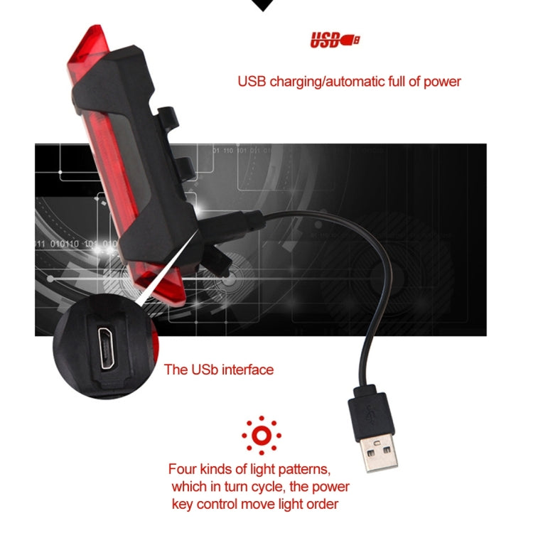 AQY-093 Detachable USB Rechargeable LED Bike Taillight
