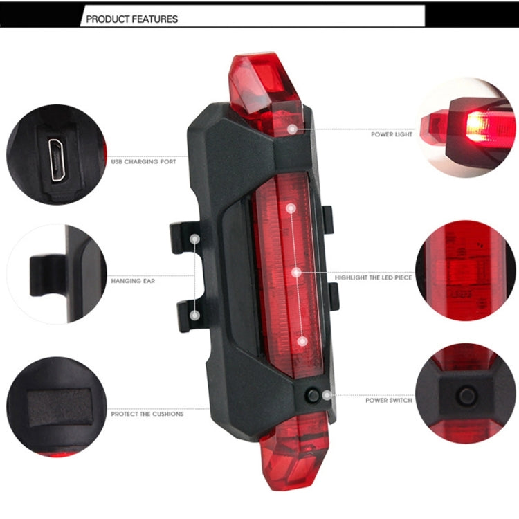 AQY-093 Detachable USB Rechargeable LED Bike Taillight
