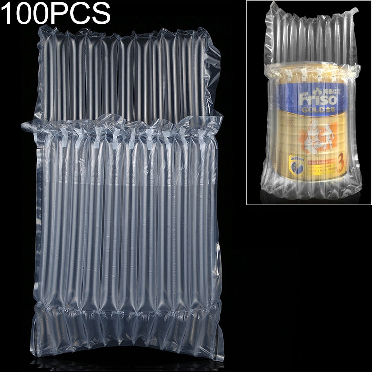 100 PCS Air Column Cushion Bag Packing with Customized Logo & Design for Mobile Phones & Spare Parts & Gift Box Package, Size: 23 x 15 x 3.5 cm, 23x15x3.5cm