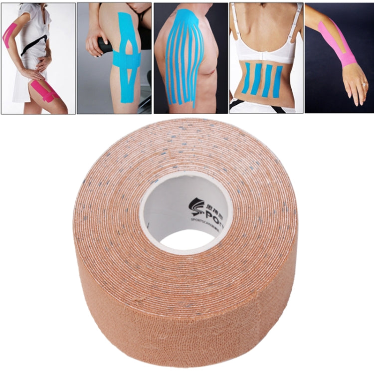 Waterproof Kinesiology Tape Sports Muscles Care Therapeutic Bandage, Size: 5m(L) x 5cm(W), Size: 5mx 5cm Blue, Size: 5m x 5cm Magenta, Size: 5mx 5cm Apricot, Size: 5mx 5cm Black, Size: 5mx 5cm White, Size: 5mx 5cm Green, Size: 5mx 5cm, Size: 5mx 5cm Re...