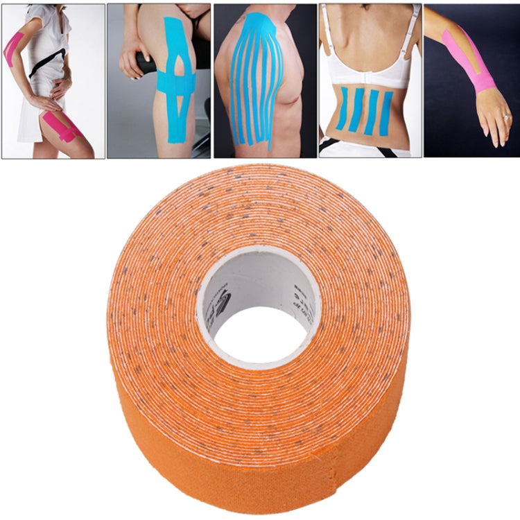 Waterproof Kinesiology Tape Sports Muscles Care Therapeutic Bandage, Size: 5m(L) x 5cm(W), Size: 5mx 5cm Blue, Size: 5m x 5cm Magenta, Size: 5mx 5cm Apricot, Size: 5mx 5cm Black, Size: 5mx 5cm White, Size: 5mx 5cm Green, Size: 5mx 5cm, Size: 5mx 5cm Re...