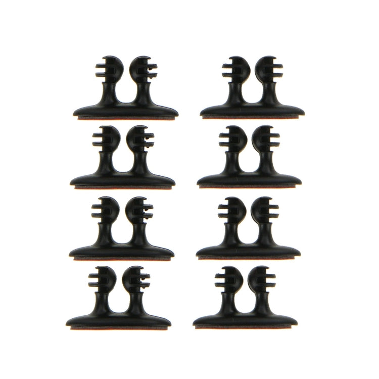 8 PCS DM-003 Car Cable Convenient Bundle Clip with Adhesive, DM-003(Black)