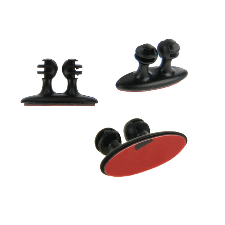 8 PCS DM-003 Car Cable Convenient Bundle Clip with Adhesive, DM-003(Black)