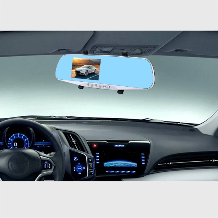 G832 HD 1080P 4.3 inch Screen Display Rearview Mirror Vehicle DVR, Novatek 96223 Programs, 170 Degree A+ Wide Angle Viewing, Support Loop Recording / Motion Detection Function, G832