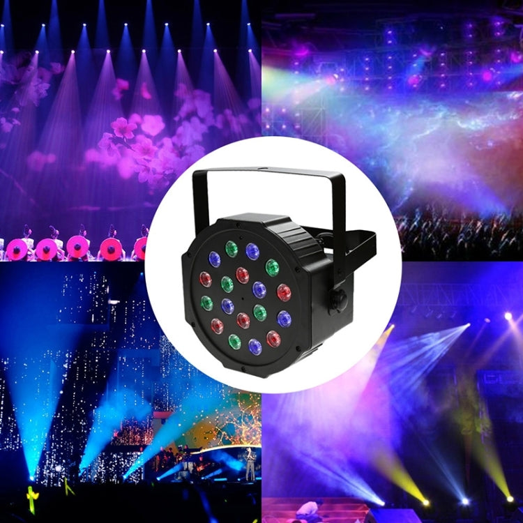 LED-B11  Plastic PAR Light DMX512 10W 18 LED RGB  Stage Light, Master / Slave Control / Auto Run Mode