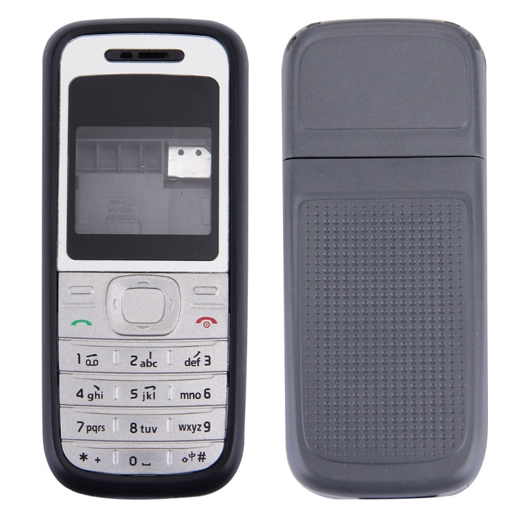 Full Housing Cover (Front Cover + Middle Frame Bezel + Battery Back Cover) for Nokia 1200 / 1208 / 1209, For Nokia 1200 / 1208 / 1209, For Nokia 1200