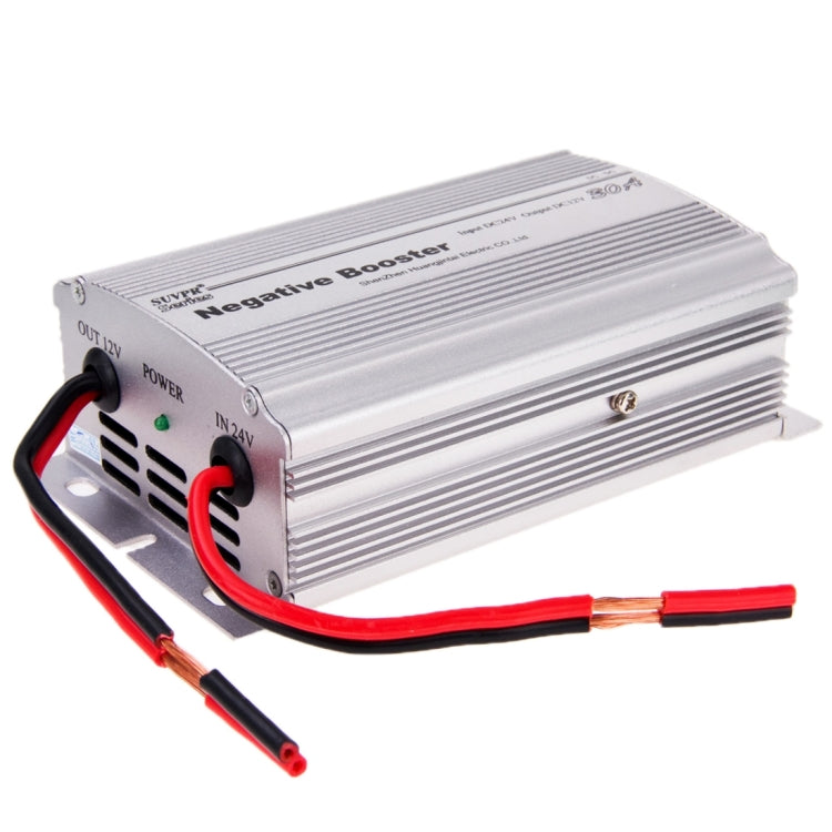 SUVPR RF-30A DC 24V to 12V Car Negative Booster Power Inverter Adapter, 30A DC 24V to 12V