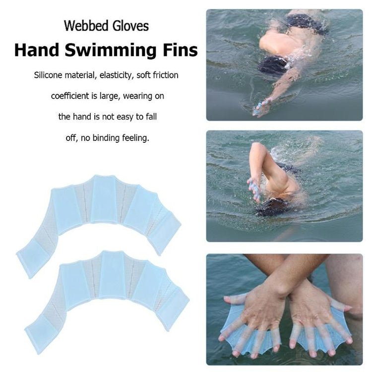 Finger Flexible Silicone Swimming Gloves (Large Size), Size : S  Green, Size : M  Green, Size : L  Green
