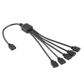 3 Pin 5V 1 to 5 Motherboard AURA RGB PC Cooling Extension Cable for Asus, 1 to 5