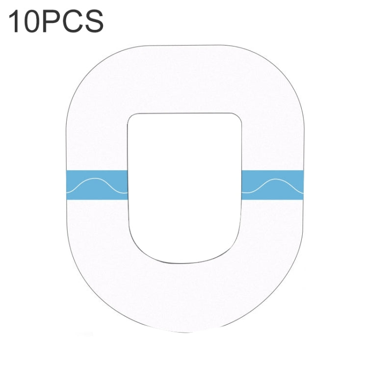 10 PCS 046 Transparent Invisible Sticker Sports Non-slip Anti-drop Fixed Adhesive Patch, 10 PCS (Transparent )