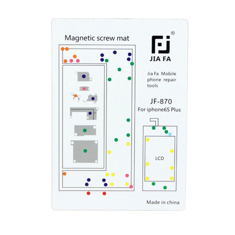 JIAFA Magnetic Screws Mat for iPhone 6s Plus , For 6sP