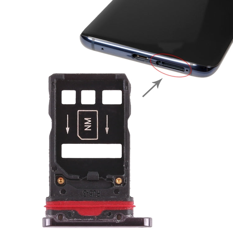 2 x SIM Card Tray for Huawei Mate 20 Pro, For Huawei Mate 20 Pro