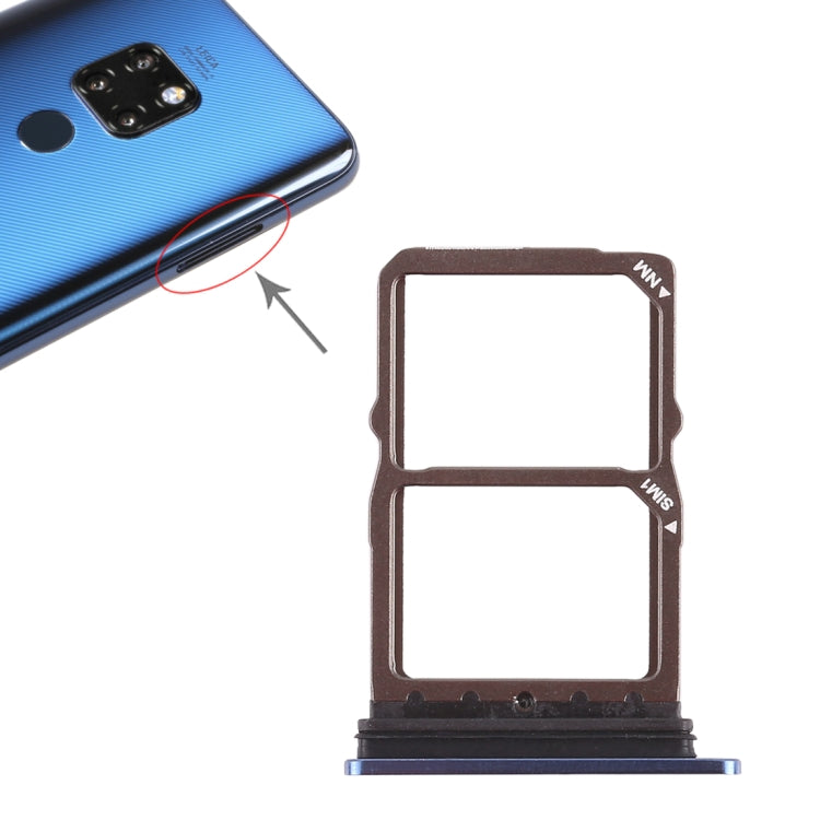 2 x SIM Card Tray for Huawei Mate 20, For Huawei Mate 20, For Huawei Mate 20 (Sapphire Blue)