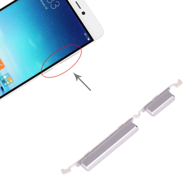 Power Button and Volume Control Button for Xiaomi Mi 5s, For Xiaomi Mi 5s