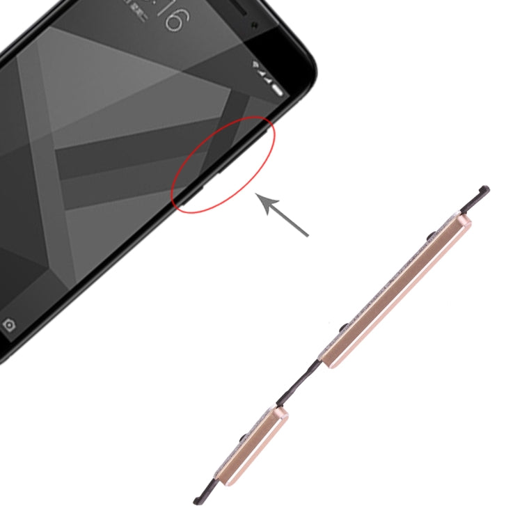 Power Button and Volume Control Button for Xiaomi Redmi 4X, For Xiaomi Redmi 4X