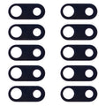 10 PCS Back Camera Lens for LG V30 H930 H933, For LG V30 (Black), For LG V30 (Blue), For LG V30 (Silver)