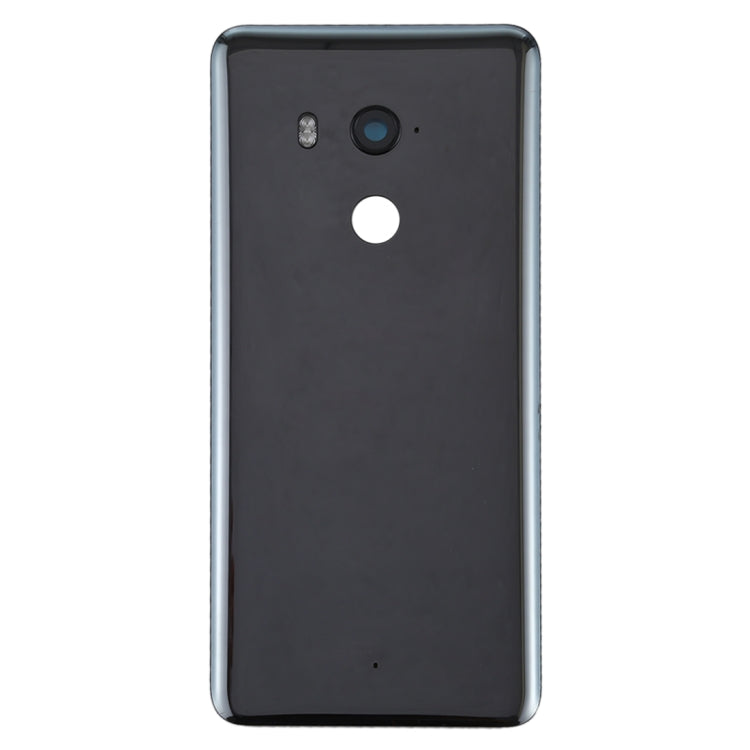Battery Back Cover with Camera Lens Frame for HTC U11+, For HTC U11+, For HTC U11+(Transparent Black)