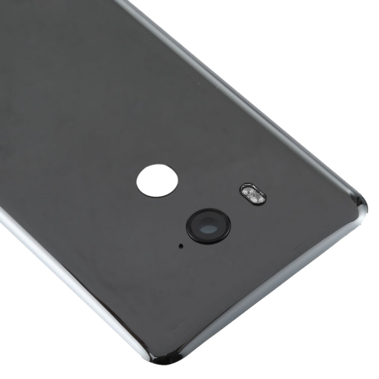 Battery Back Cover with Camera Lens Frame for HTC U11+, For HTC U11+, For HTC U11+(Transparent Black)