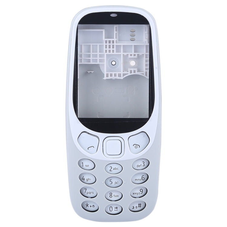 Full Assembly Housing Cover with Keyboard for Nokia 3310, For  3310(Grey), For Nokia 3310, For 3310(Yellow)
