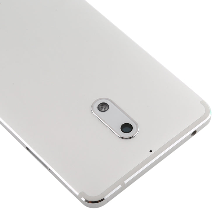 Battery Back Cover with Camera Lens Frame & Side Keys for Nokia 6 TA-1000 TA-1003 TA-1021 TA-1025 TA-1033 TA-1039, For Nokia 6