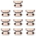 10 PCS Charging Port Connector for HTC U Play, For HTC U Play