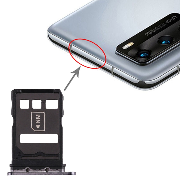 SIM Card Tray + NM Card Tray for Huawei P40, For Huawei P40
