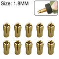 10 PCS Three-claw Copper Clamp Nut for Electric Mill Fittings，Bore diameter: 1.8mm, Bore diameter: 1.8mm