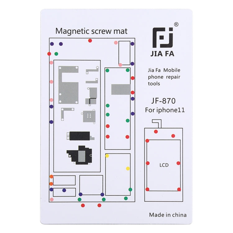 JIAFA JF-870 Magnetic Pad Screw Board for iPhone 11, For 11