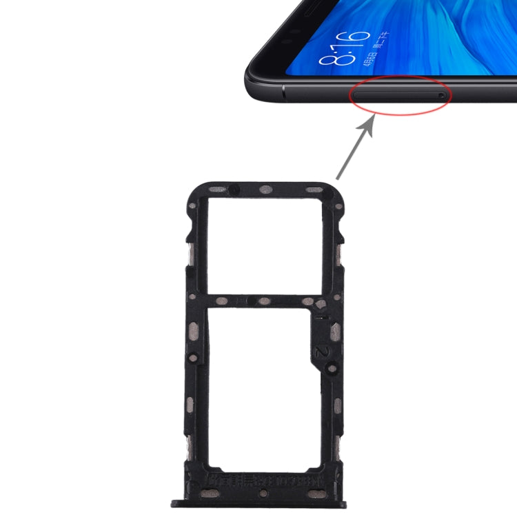 2 SIM Card Tray / Micro SD Card Tray for Xiaomi Redmi 5, For Xiaomi Redmi 5, For Redmi 5