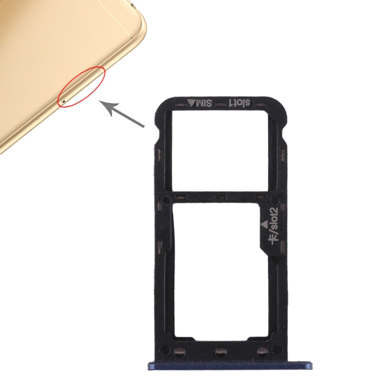 SIM Card Tray + SIM Card Tray / Micro SD Card for Huawei Enjoy 7, For Huawei Enjoy 7