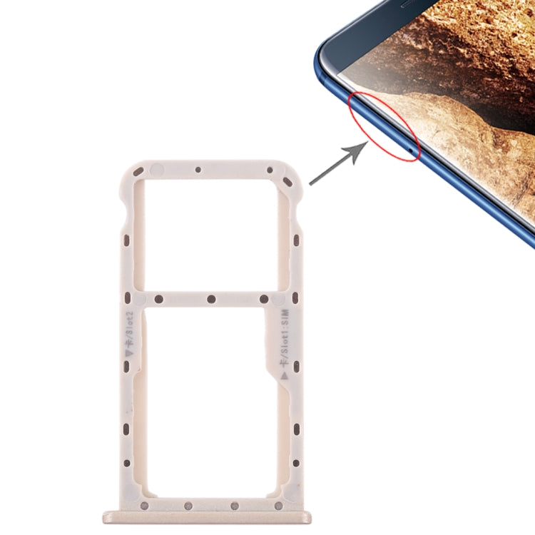 SIM Card Tray + SIM Card Tray / Micro SD Card for Huawei Maimang 6, For Huawei Maimang 6